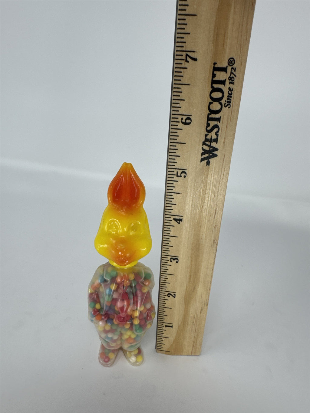 Vintage 1960s E Rosen Easter Bunny Candy Container Plastic Toy Kitsch 4.5"