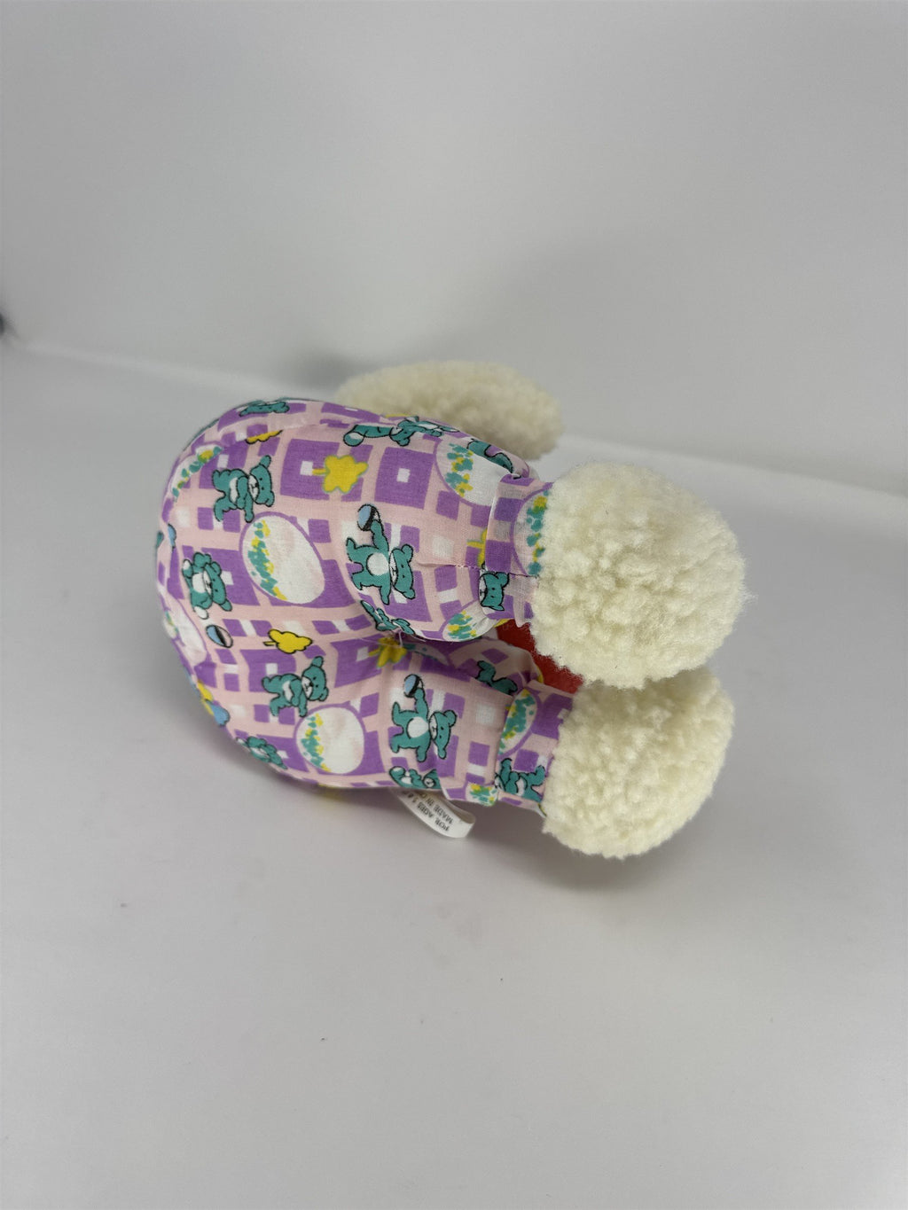 Easter Bunny Rabbit Plush Stuffed Animal Soft White Fur Pink Ears Holiday