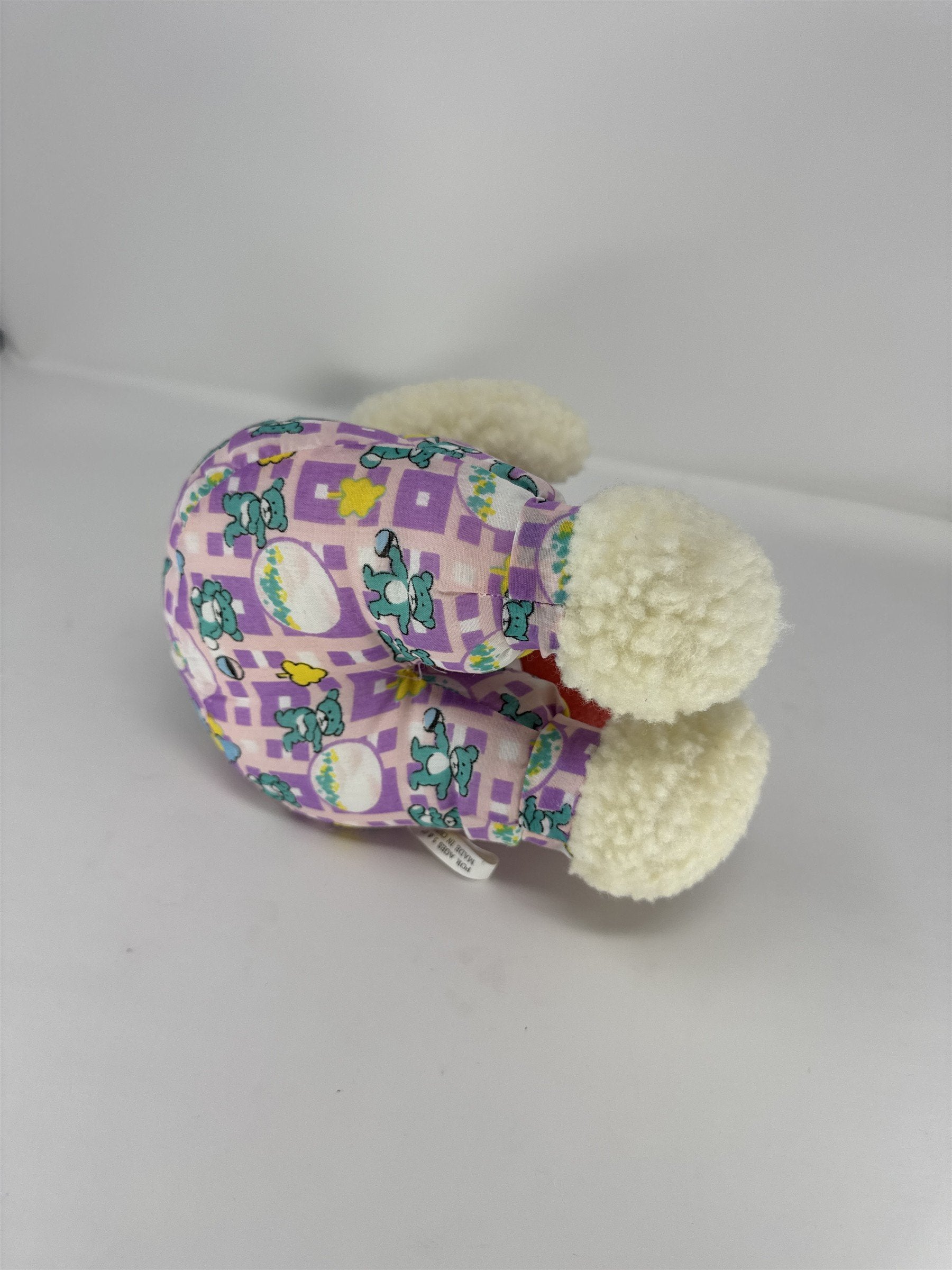 Easter Bunny Rabbit Plush Stuffed Animal Soft White Fur Pink Ears Holiday