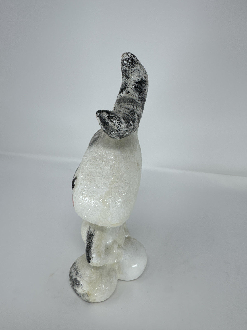 Vintage Sassy Easter Bunny Ceramic Figurine Hand Painted Winking Rabbit