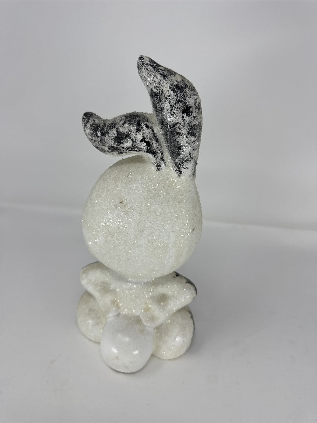 Vintage Sassy Easter Bunny Ceramic Figurine Hand Painted Winking Rabbit