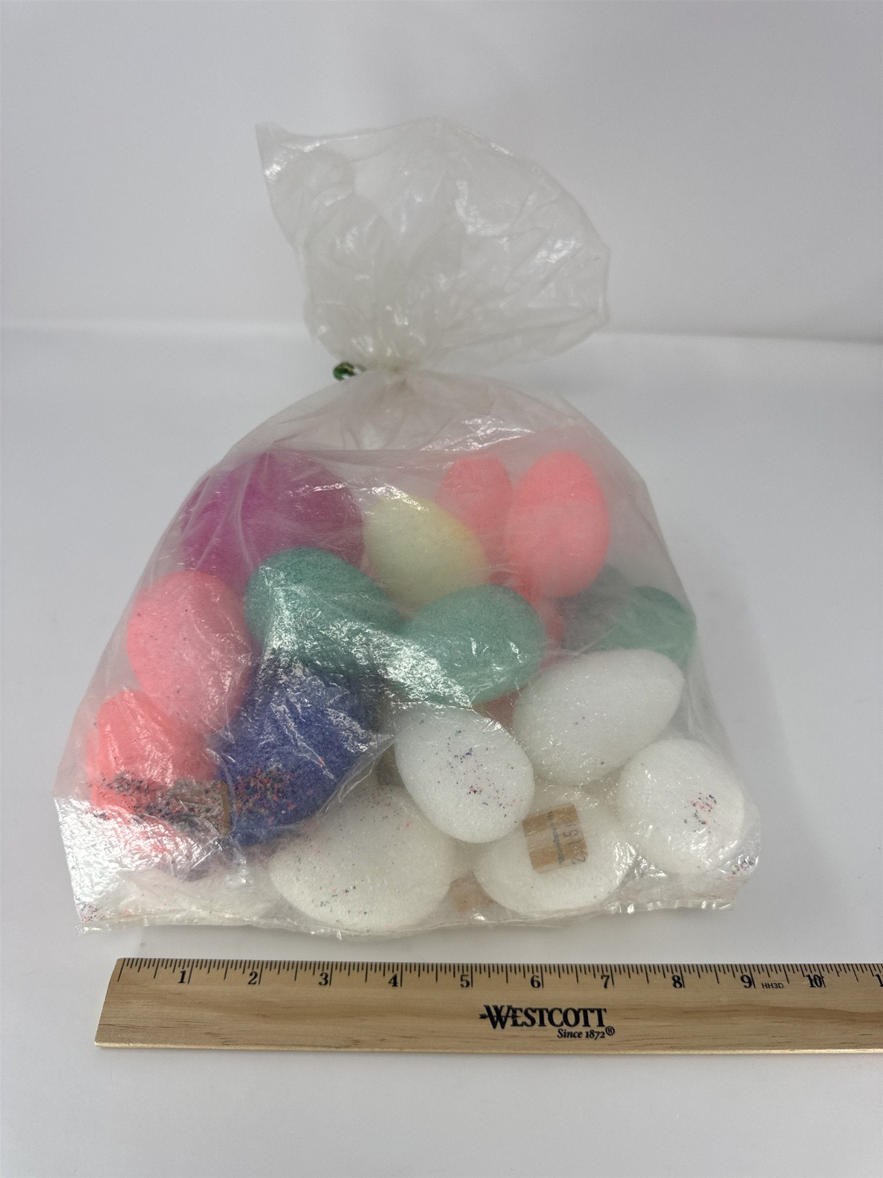 Easter Egg Home Decor Lot Foam Eggs Vase Filler Craft Supplies Vintage