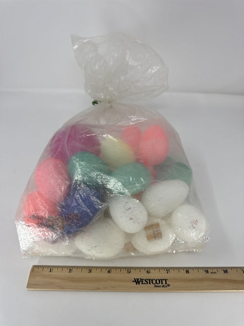 Easter Egg Home Decor Lot Foam Eggs Vase Filler Craft Supplies Vintage