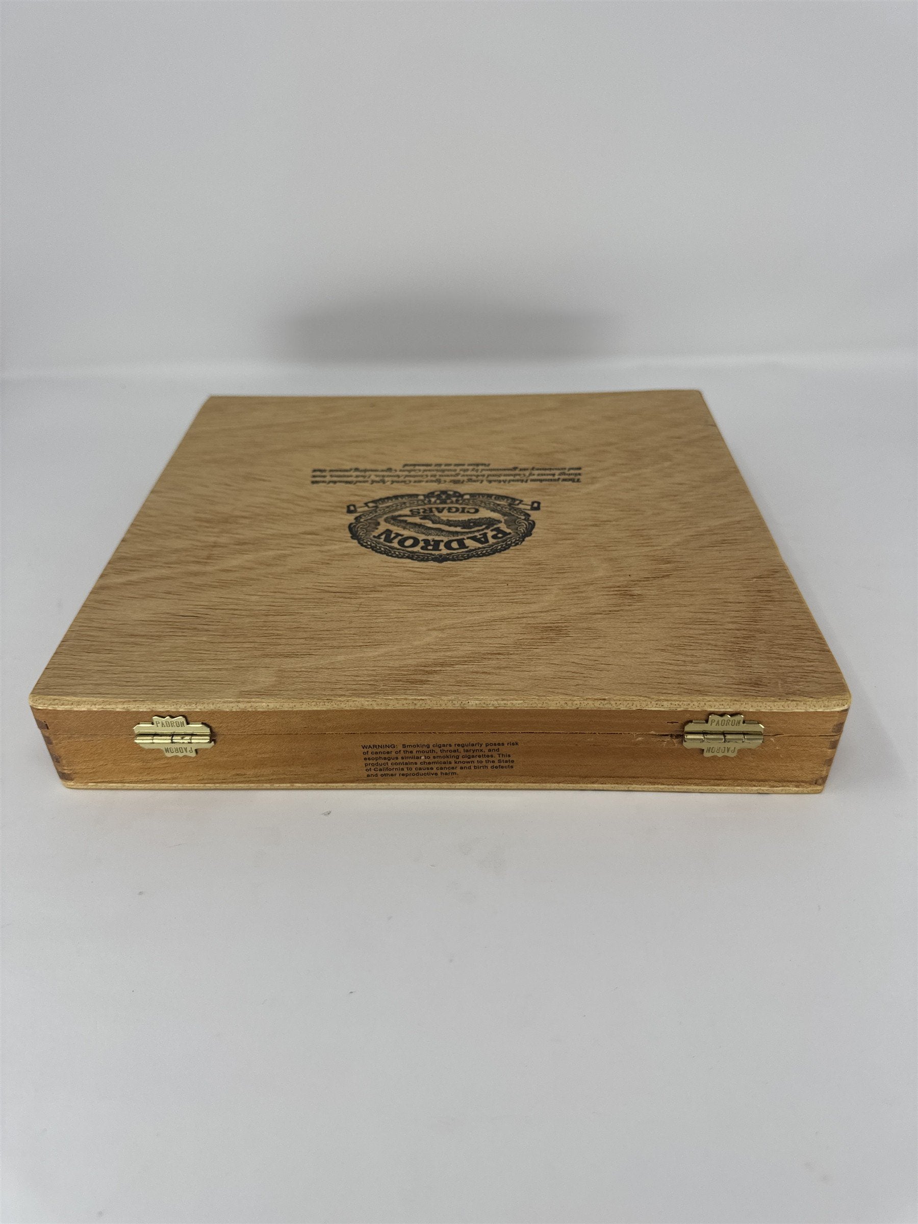 Padron Cigars Empty Wooden Cigar Box Magnum Series Natural Wood Storage