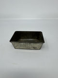 Vintage Miniature Tin Loaf Pan Rusty Distressed Small Metal Baking Mold