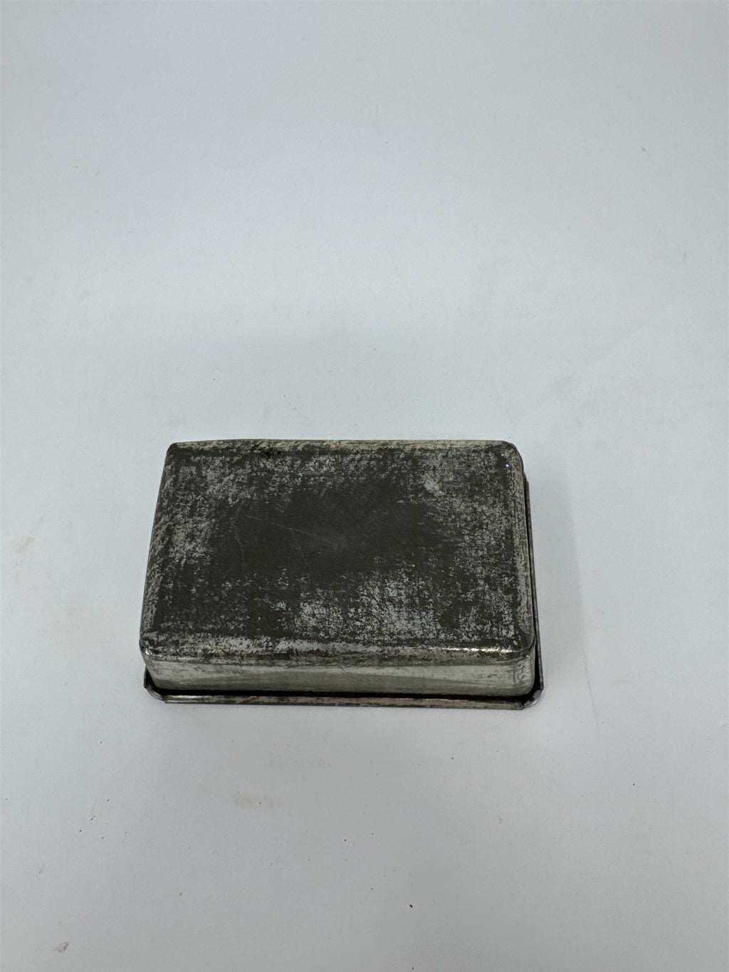 Vintage Miniature Tin Loaf Pan Rusty Distressed Small Metal Baking Mold