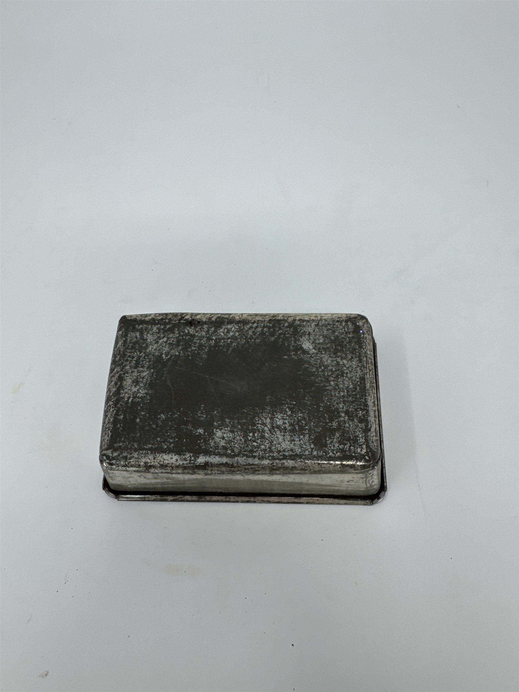Vintage Miniature Tin Loaf Pan Rusty Distressed Small Metal Baking Mold