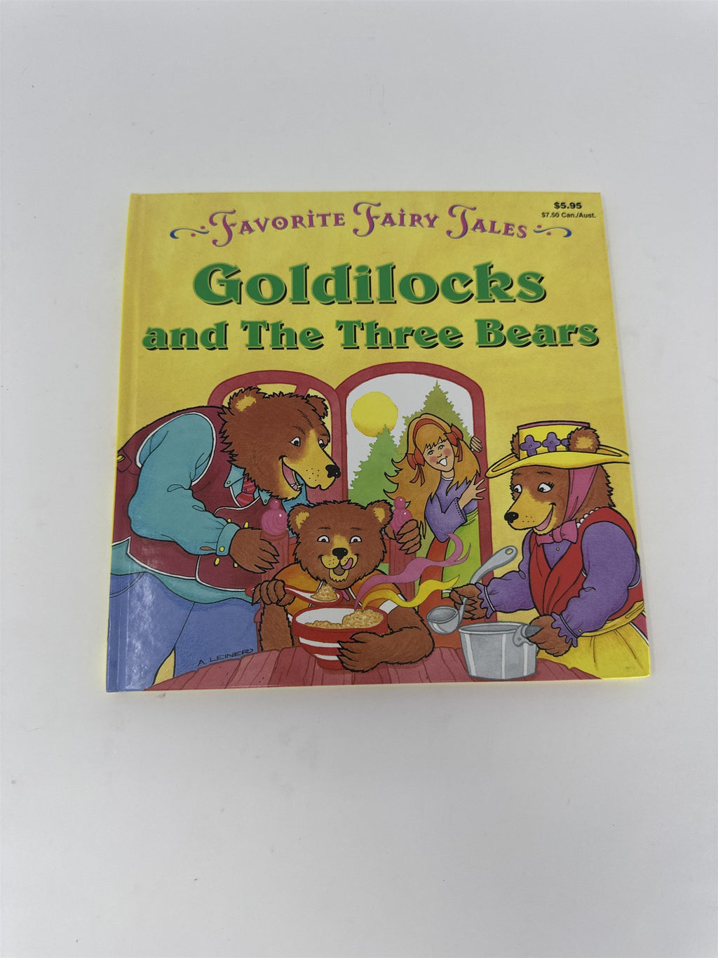 Vtg Goldilocks and The Three Bears Book Favorite Fairy Tales Alan Leiner