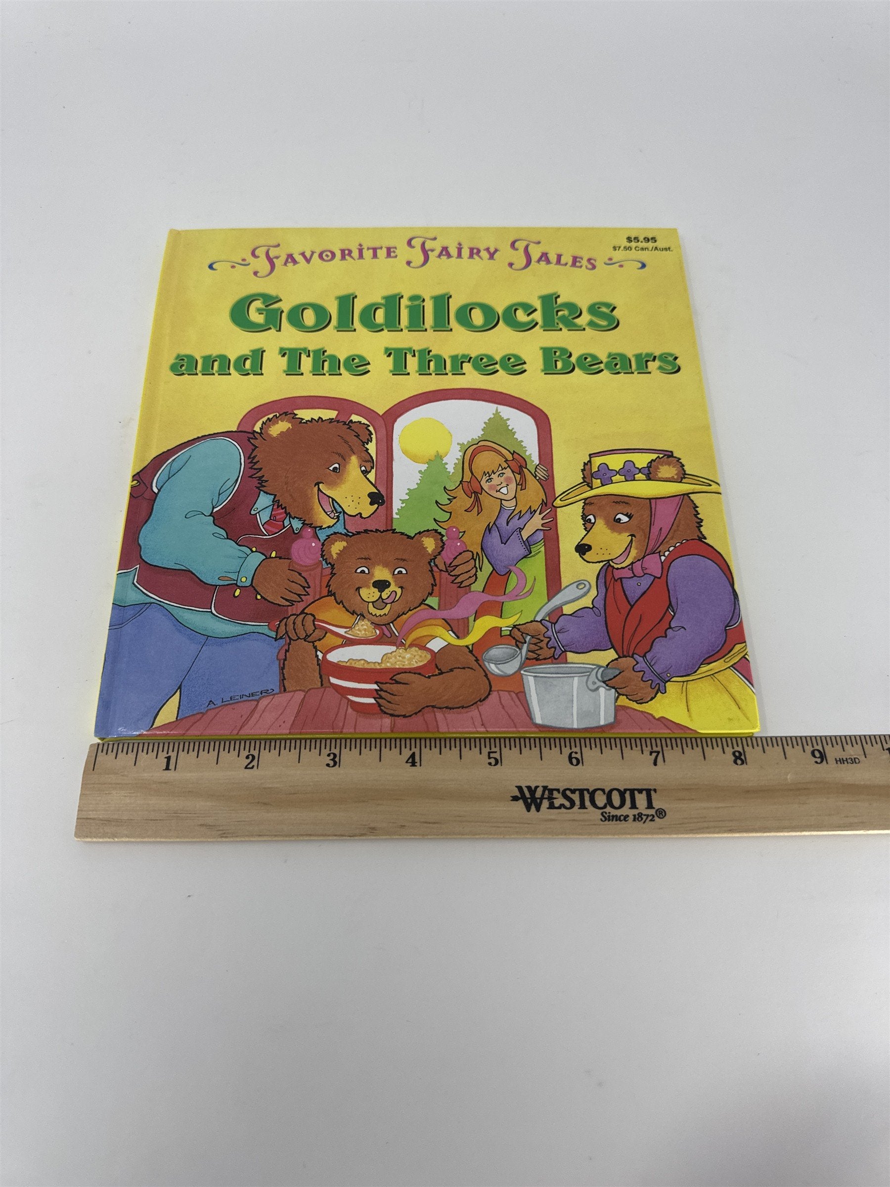 Vtg Goldilocks and The Three Bears Book Favorite Fairy Tales Alan Leiner