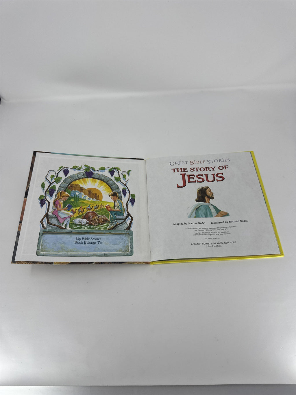 Vtg The Story of Jesus Book Great Bible Stories Maxine Norman Nodel Religious