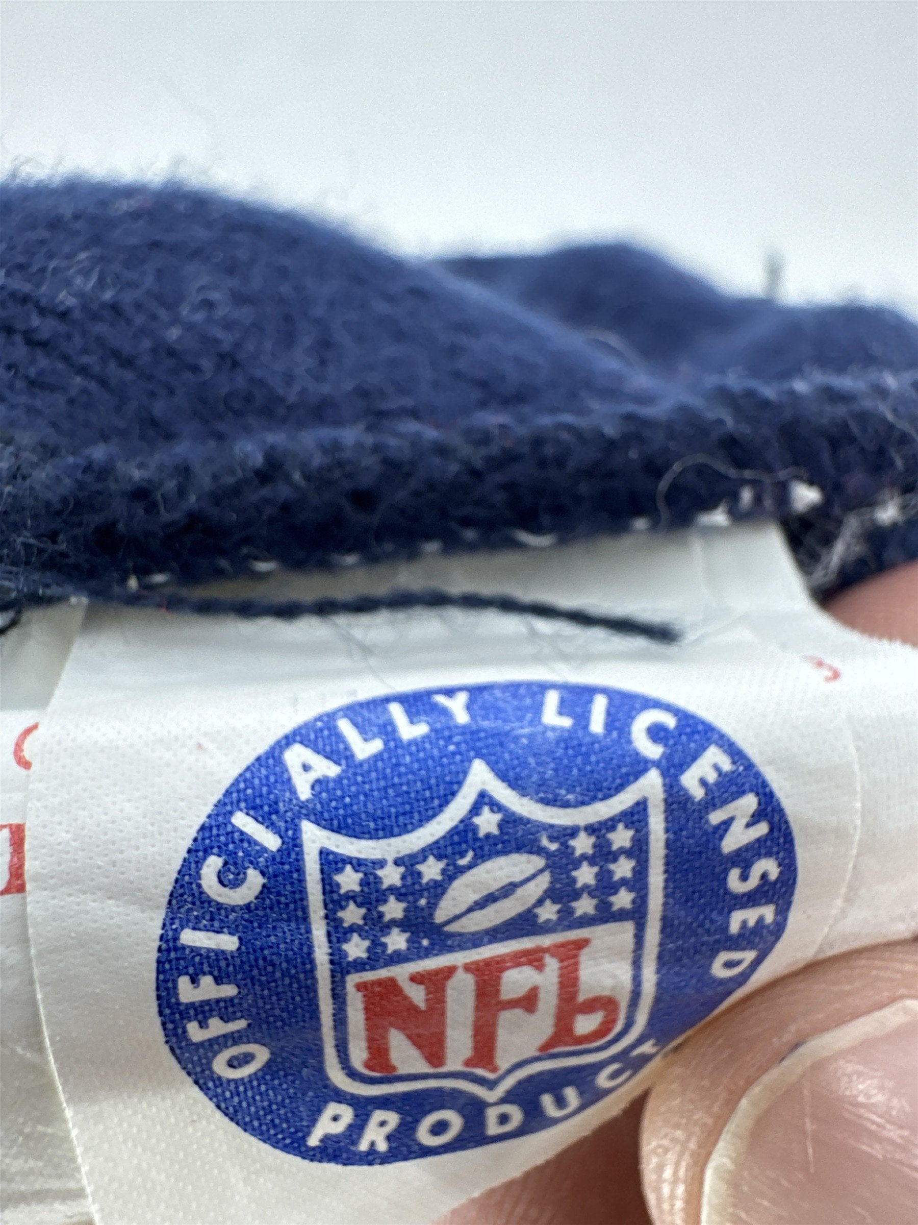 Vintage Dallas Cowboys NFL Beanie GCC Knit Hat Navy Gray Cuffed Star Made in Kor