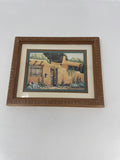 K. Brueggemann Southwest Adobe House Art Print Framed New Mexico Desert
