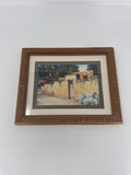 K. Brueggemann Southwest Adobe Courtyard Art Print Framed New Mexico Decor
