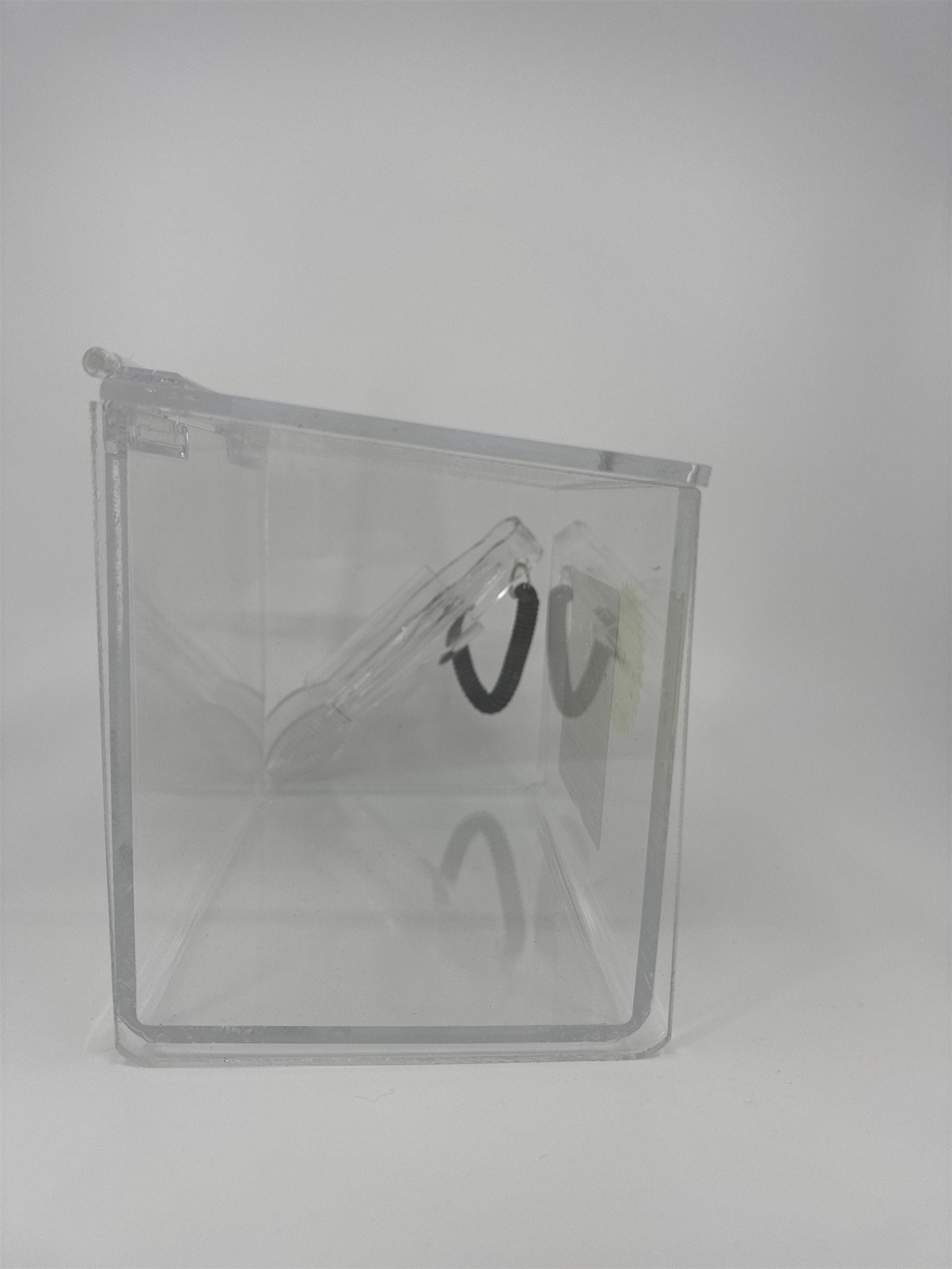 Wild Bills Beef Jerky Acrylic Display Bin with Tongs Clear Snack Candy Case