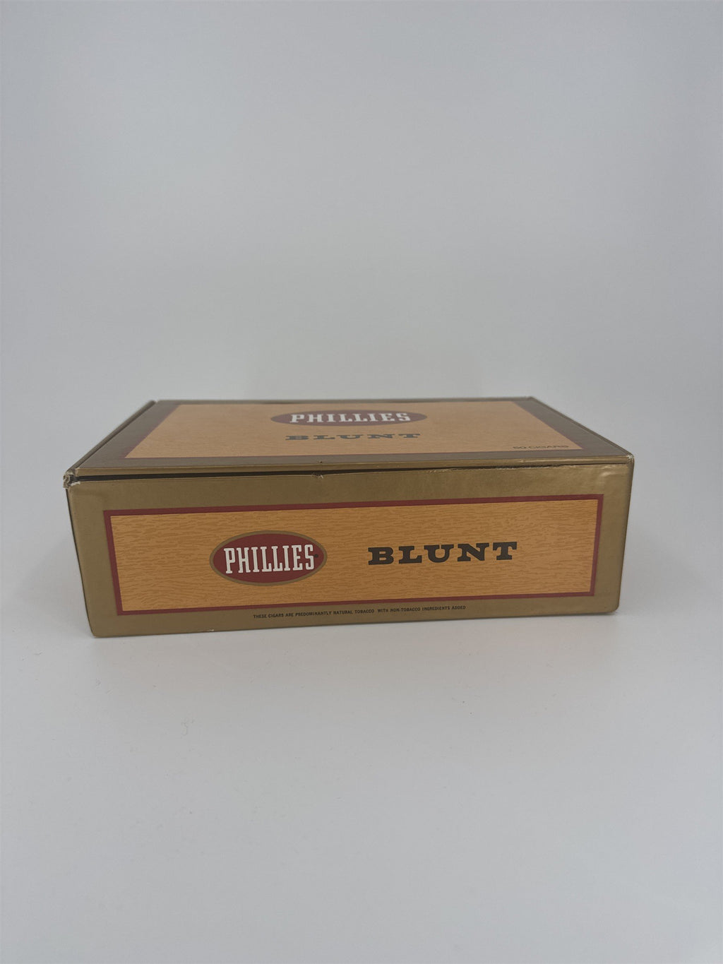 Phillies Blunt Empty Cigar Box Vintage Tobacco Advertising Storage Case 50ct