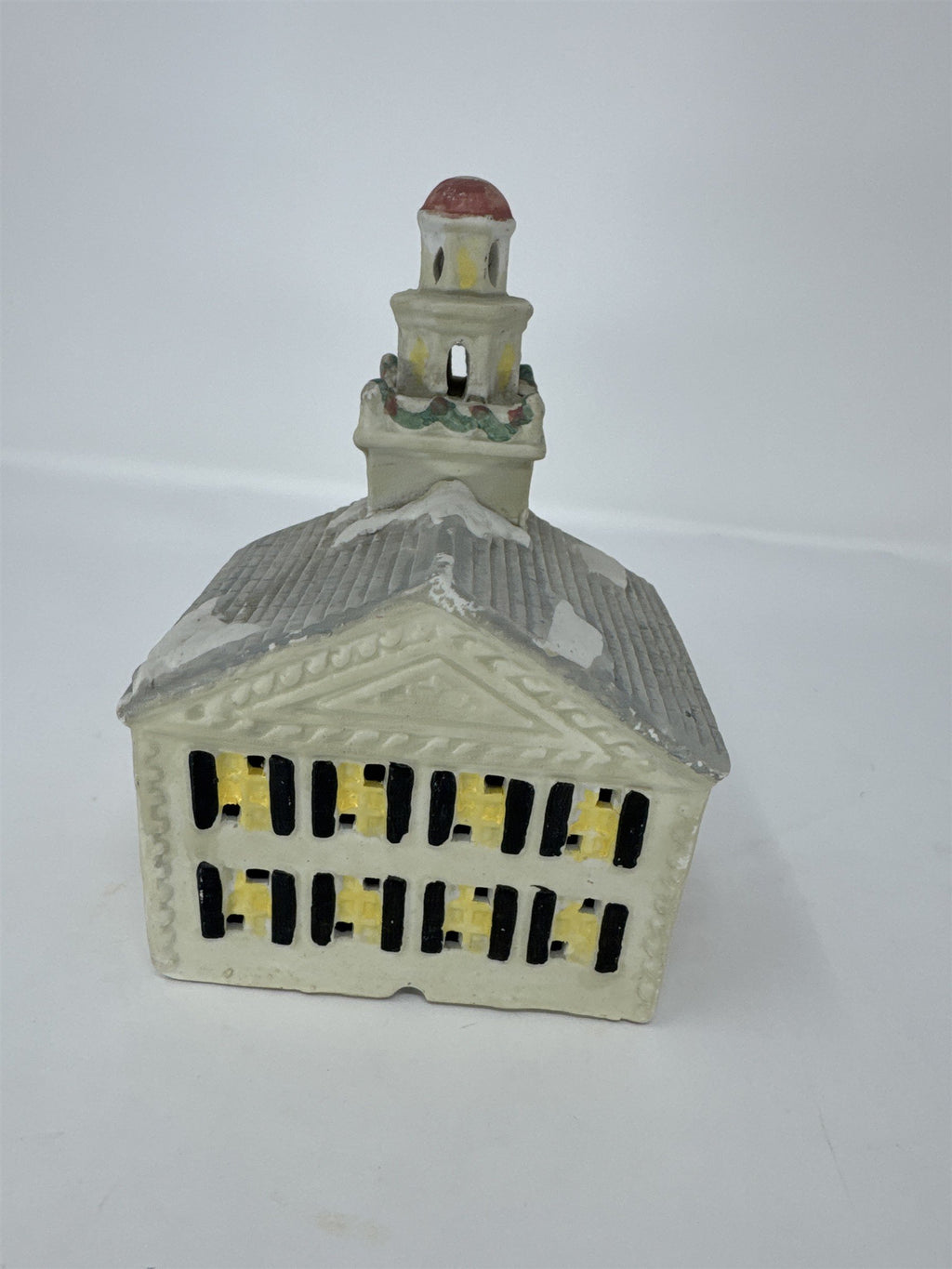 Vintage Mann Council House Ceramic Christmas Village Building MCMXCV 1995
