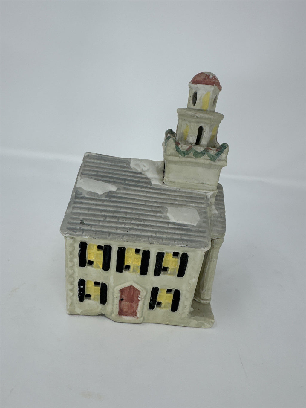 Vintage Mann Council House Ceramic Christmas Village Building MCMXCV 1995
