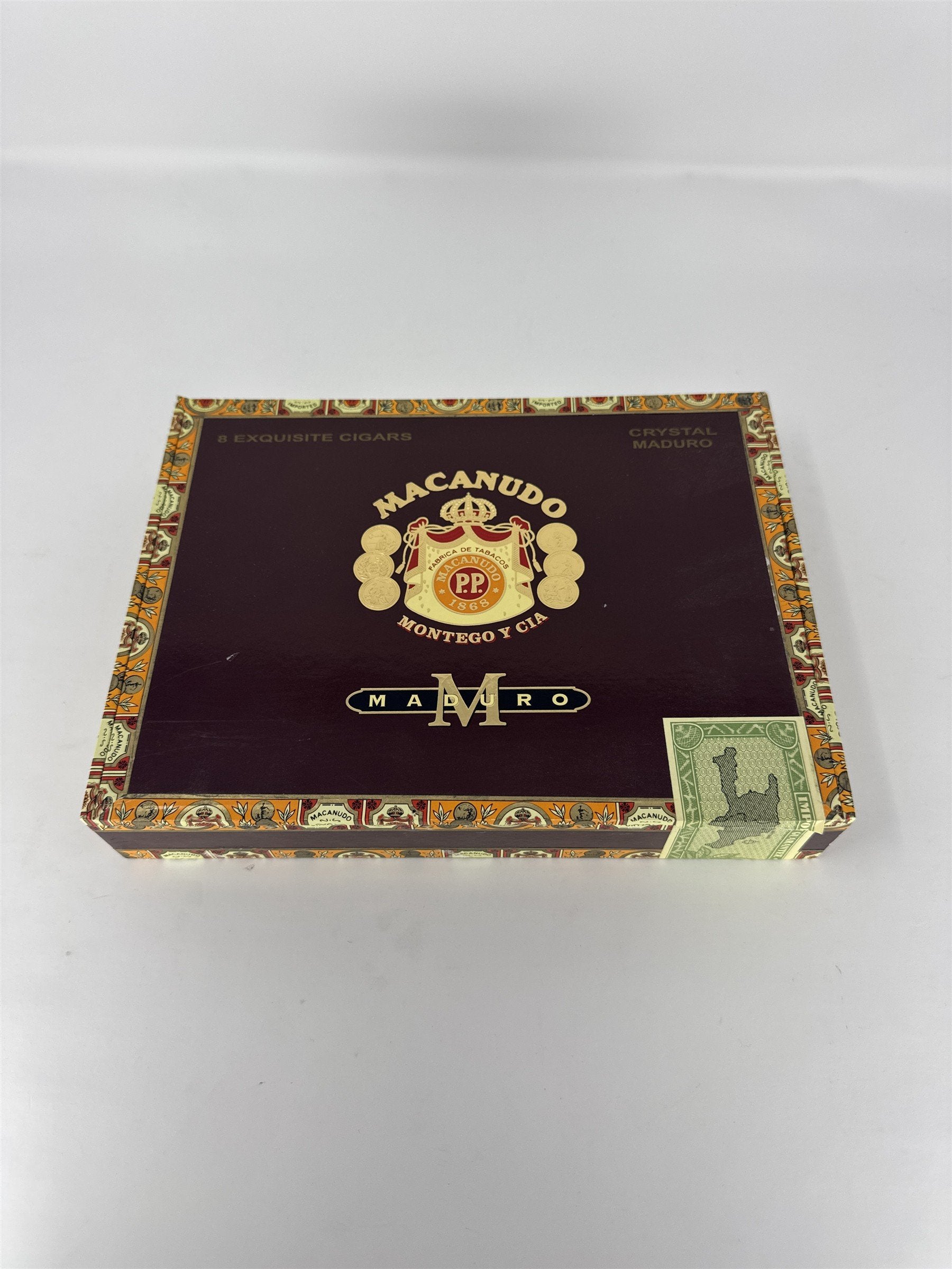 Macanudo Maduro Crystal Cigar Box Empty Wood Montego Y Cia Craft Decor