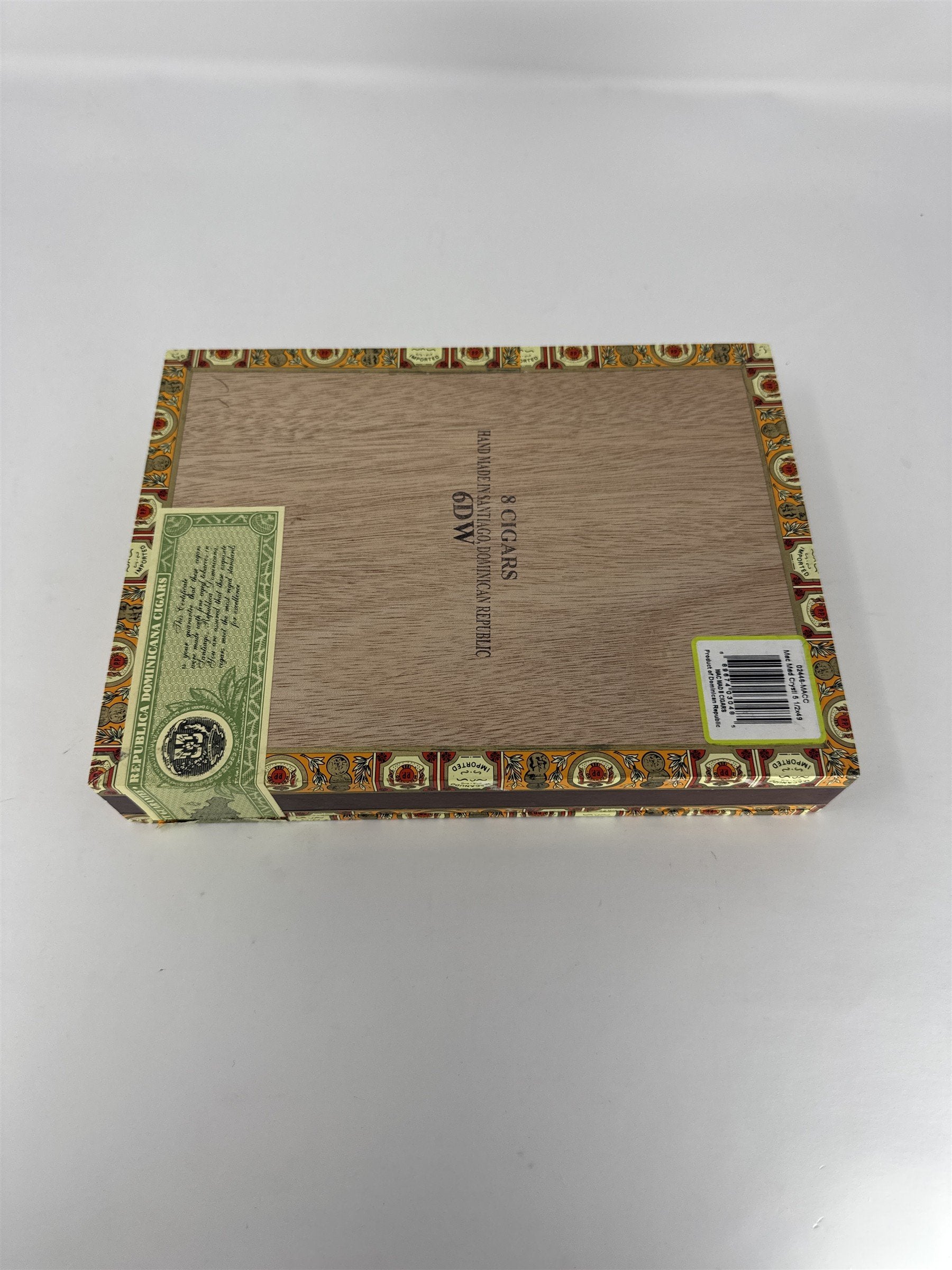 Macanudo Maduro Crystal Cigar Box Empty Wood Montego Y Cia Craft Decor