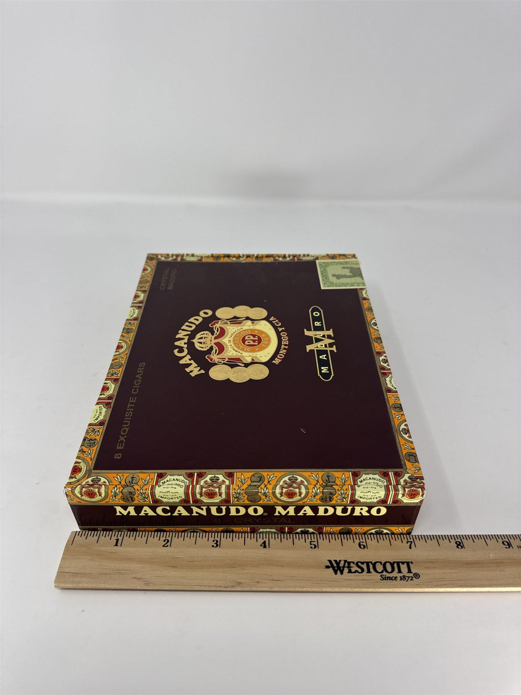 Macanudo Maduro Crystal Cigar Box Empty Wood Montego Y Cia Craft Decor