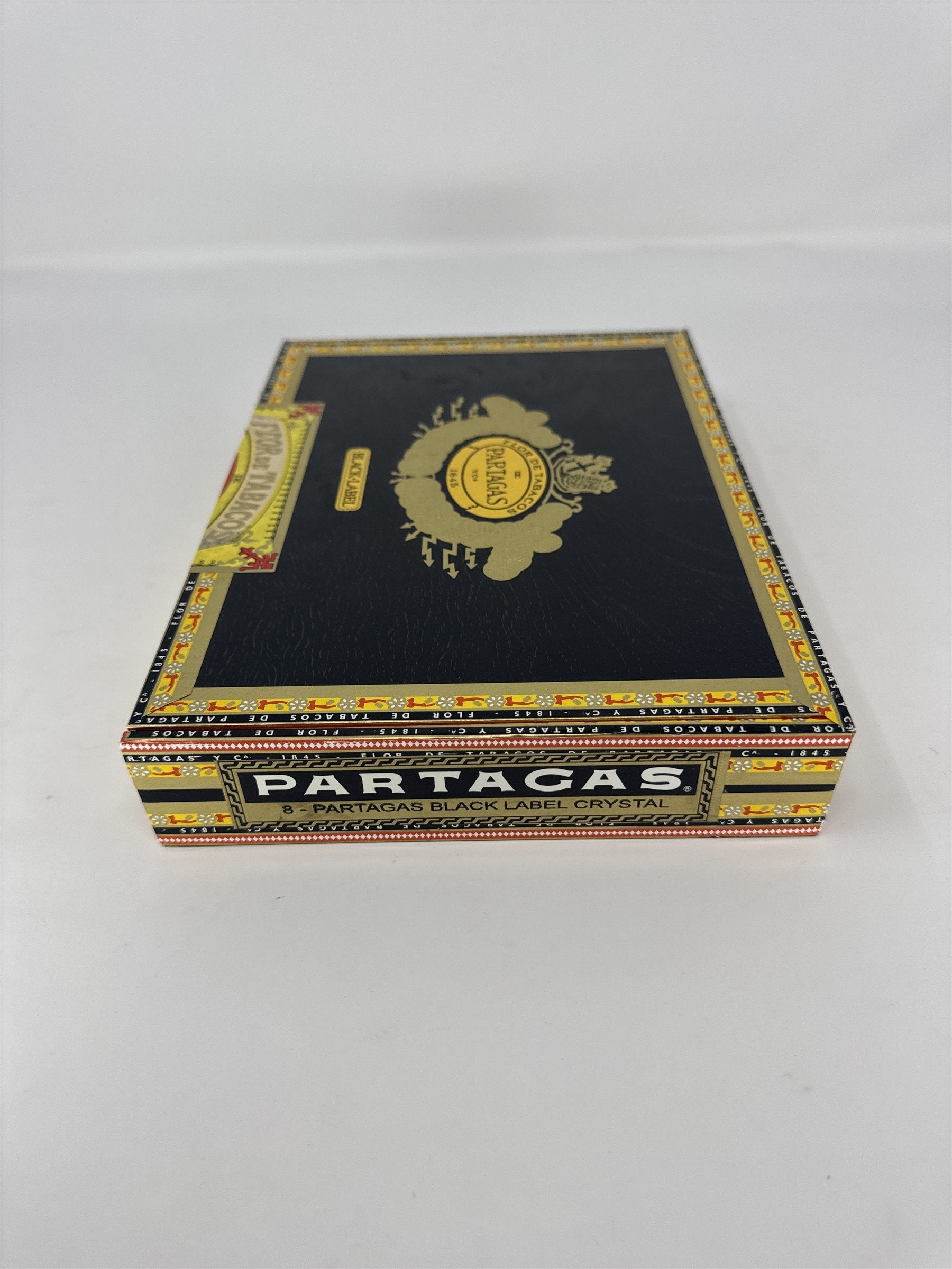 Partagas Black Label Crystal Cigar Box Empty Wood Case Craft Decor