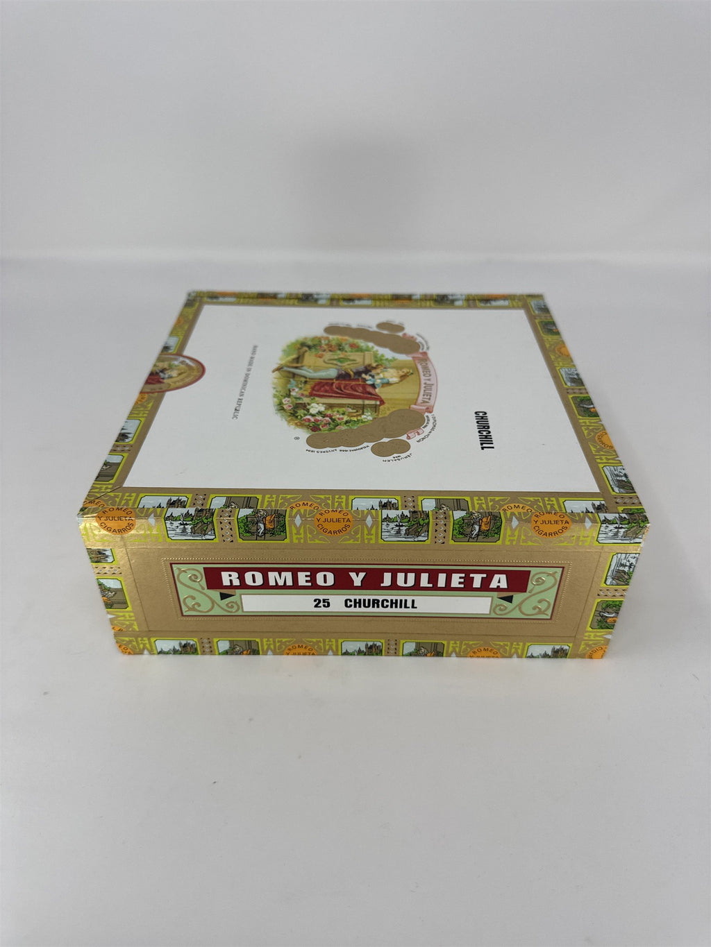 Romeo y Julieta Churchill Cigar Box Empty Wood Stash Box Craft