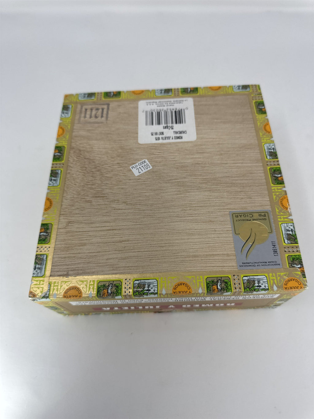 Romeo y Julieta Churchill Cigar Box Empty Wood Stash Box Craft
