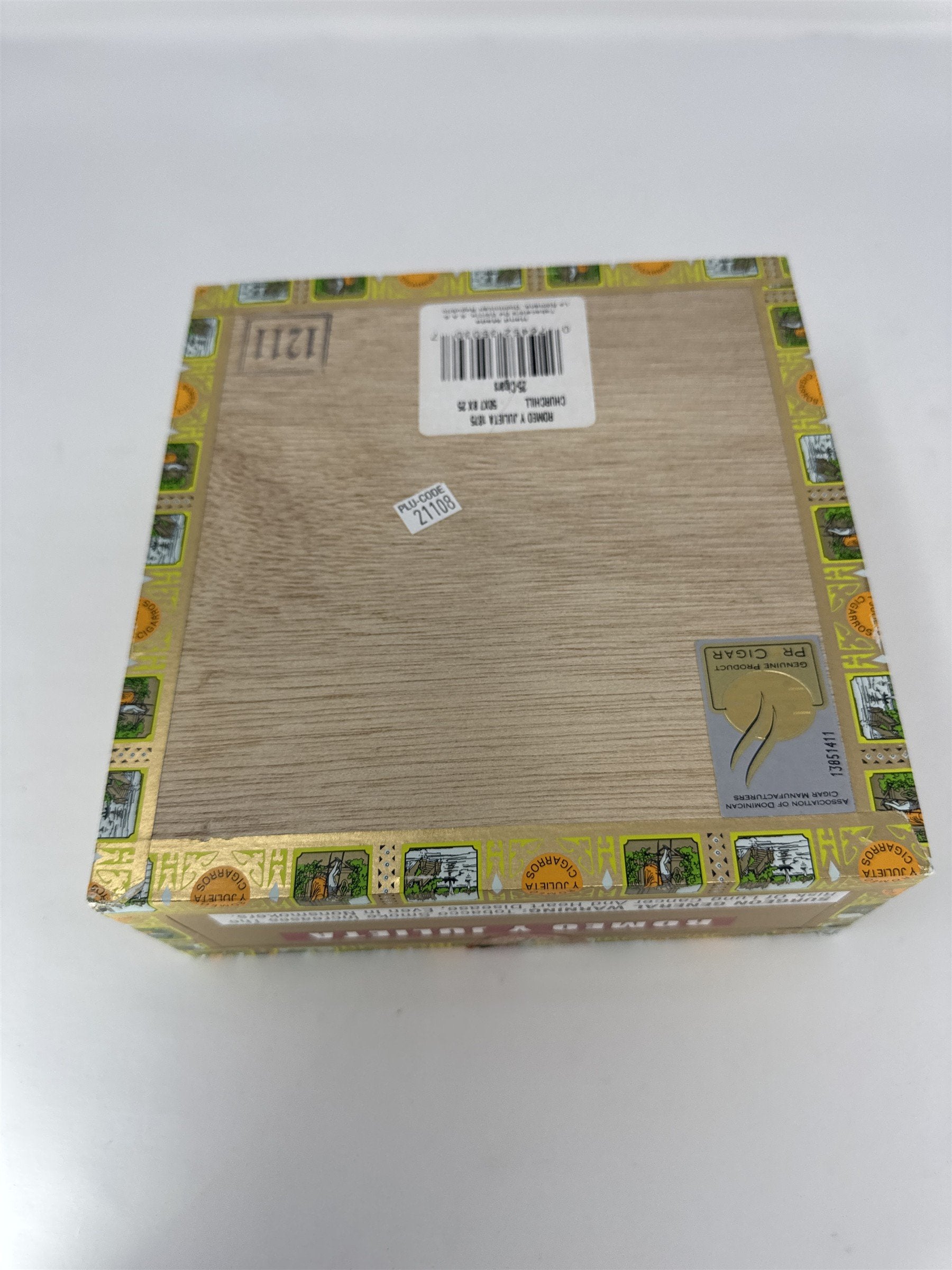 Romeo y Julieta Churchill Cigar Box Empty Wood Stash Box Craft