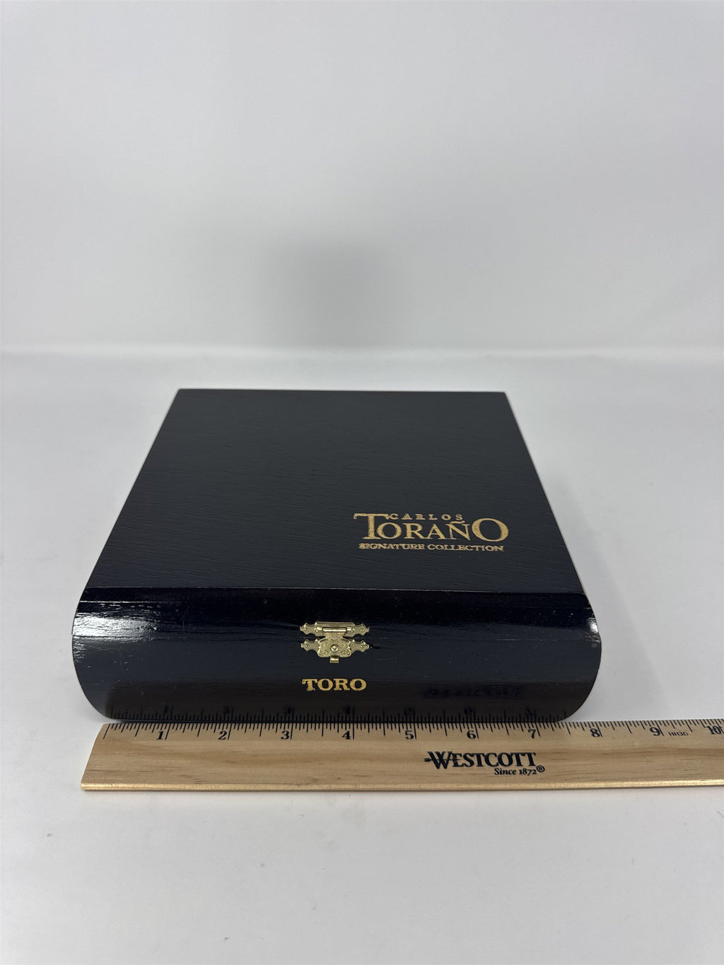Carlos Torano Signature Collection Toro Cigar Box Empty Black Wood Craft