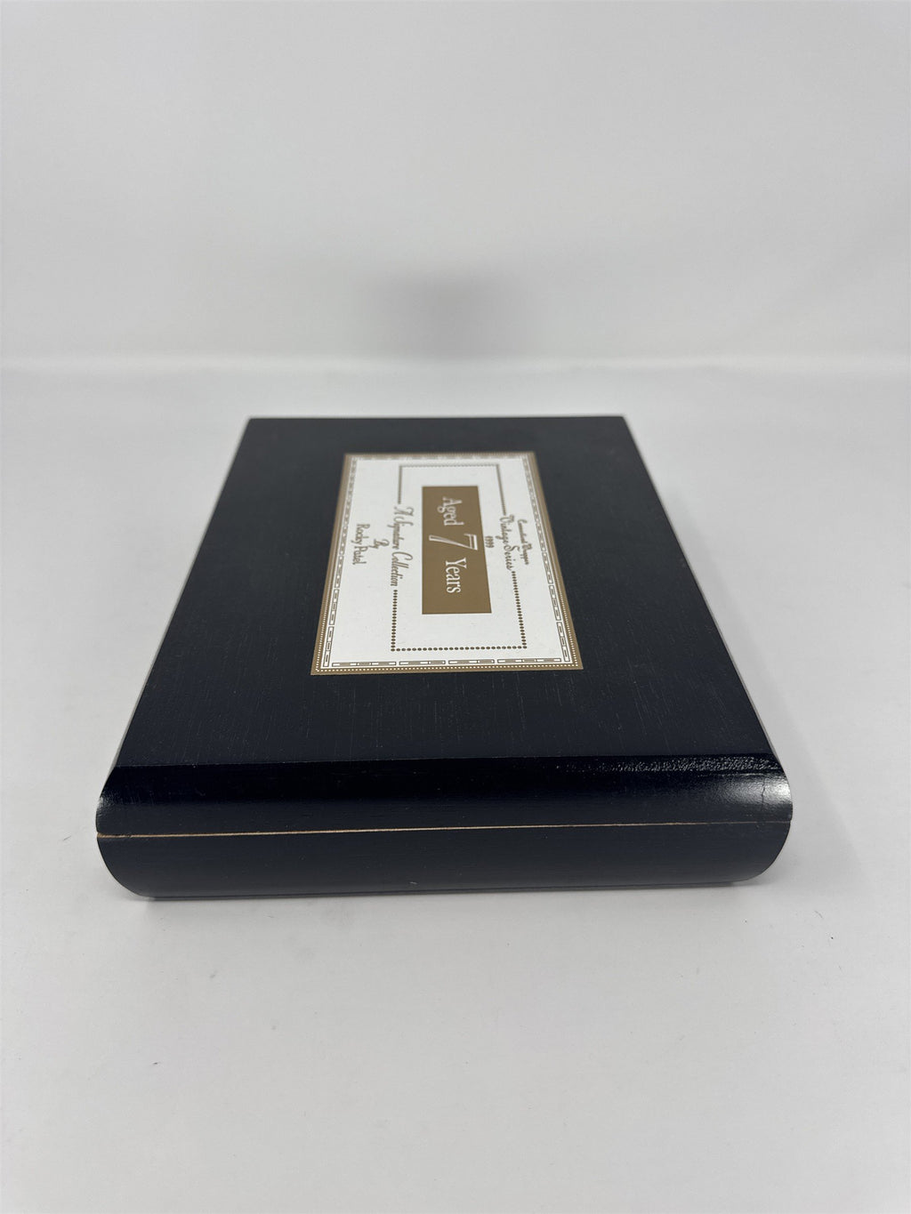 Rocky Patel Vintage Series 1999 Aged 7 Years Cigar Box Empty Black Wood Torpedo
