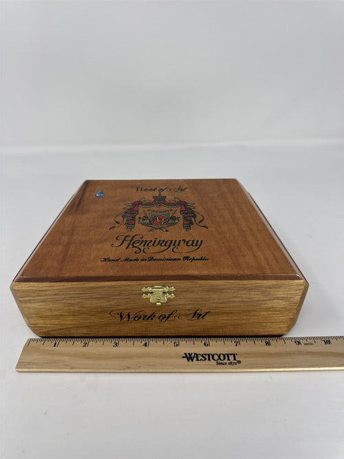 Arturo Fuente Hemingway Work of Art Cigar Box Empty Wood Humidor Storage Craft