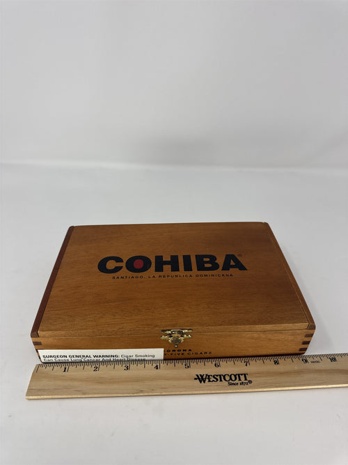 Cohiba Corona Cigar Box Empty Wood Storage Craft Santiago Republica Dominicana