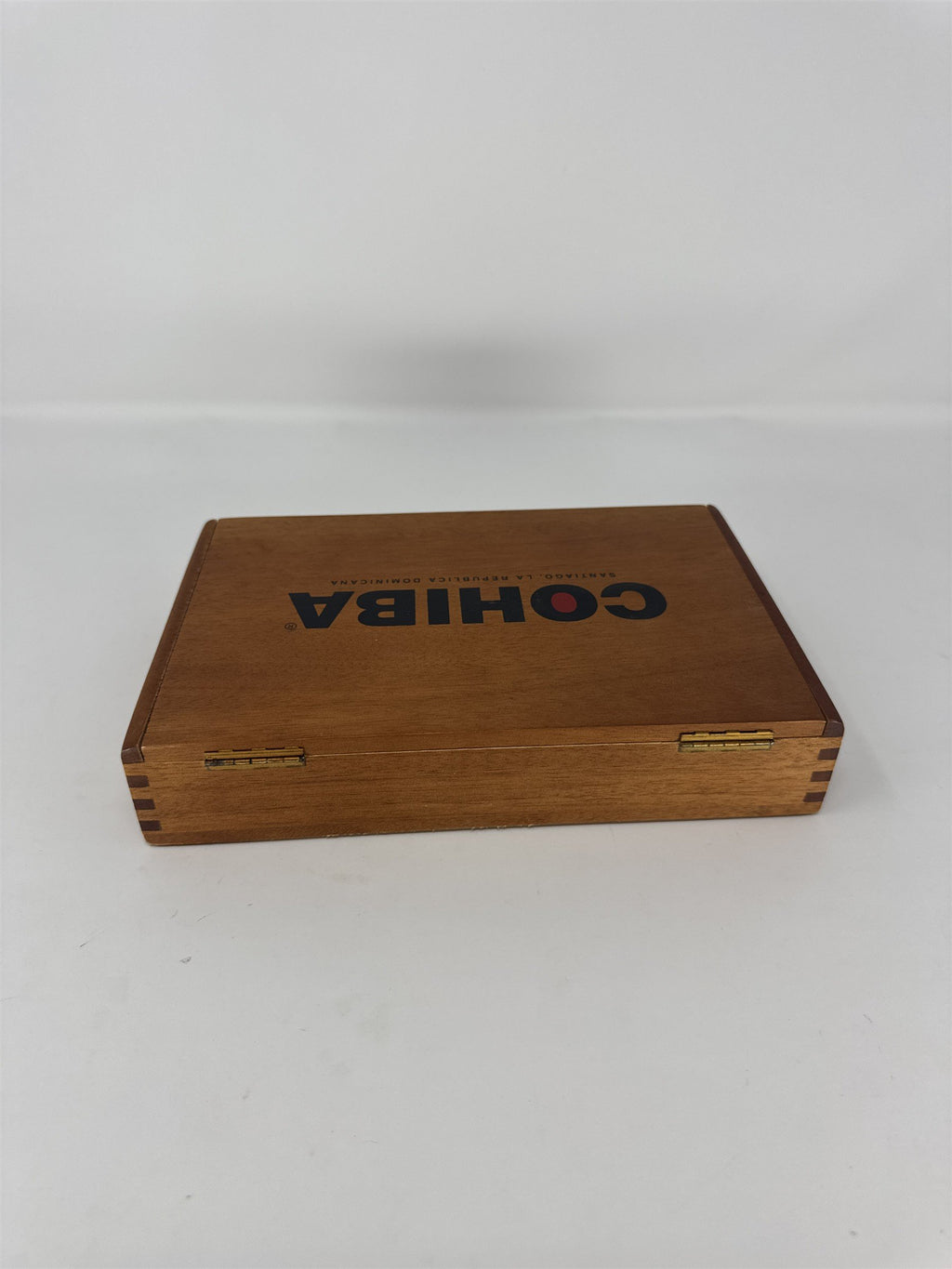Cohiba Corona Cigar Box Empty Wood Storage Craft Santiago Republica Dominicana