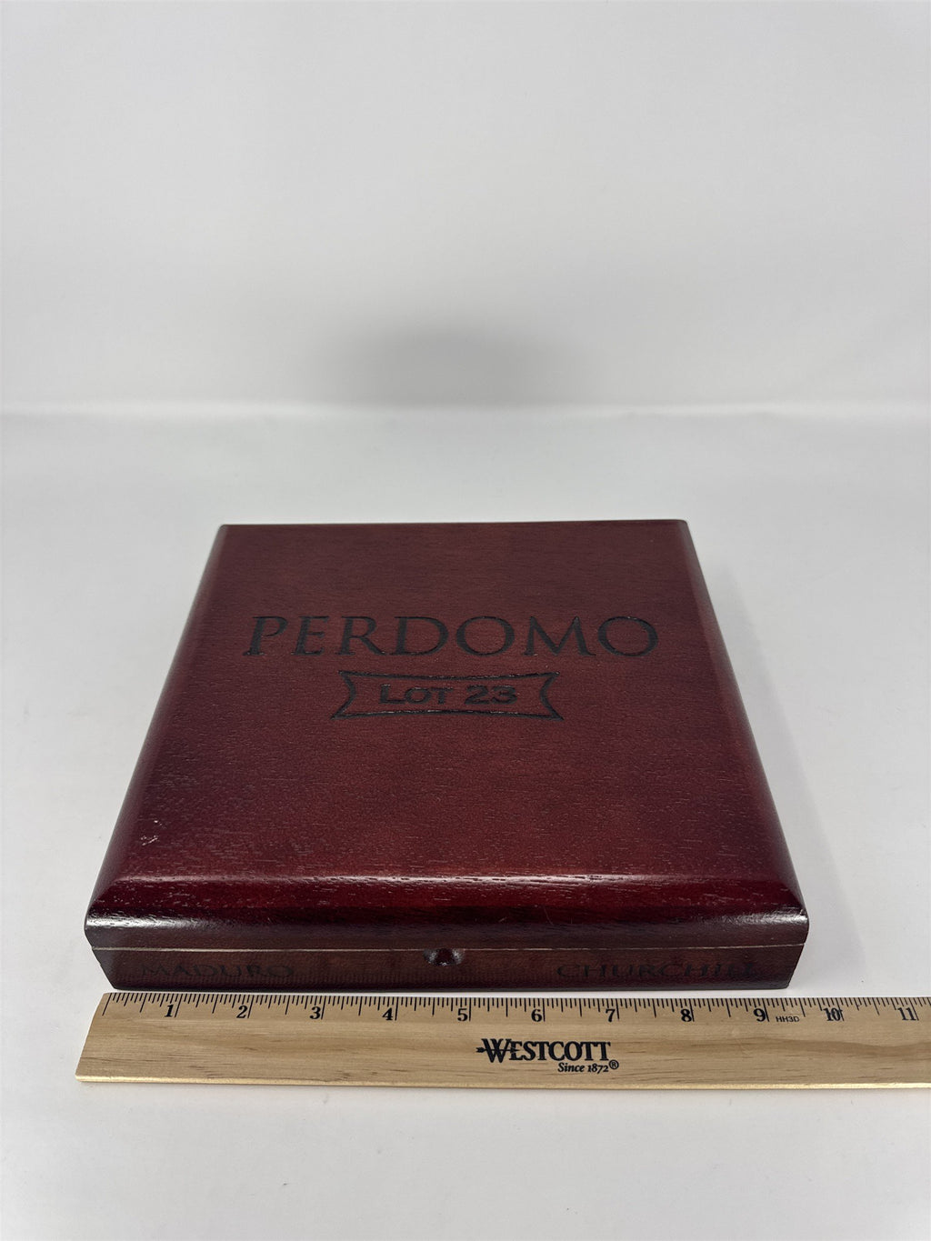 Perdomo Maduro Churchill Cigar Box Empty Wood Nicaragua DIY Storage Craft