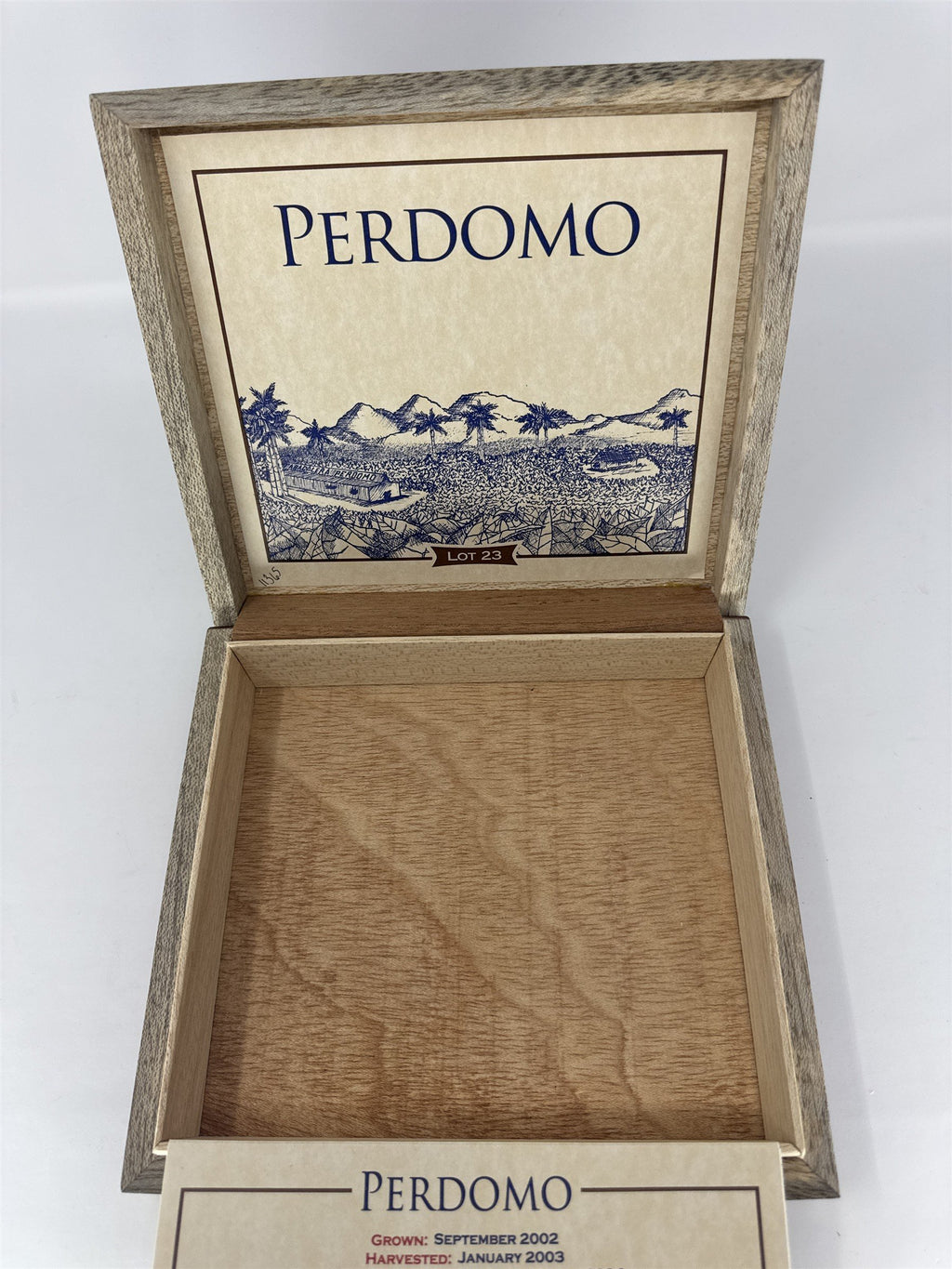 Perdomo Maduro Churchill Cigar Box Empty Wood Nicaragua DIY Storage Craft