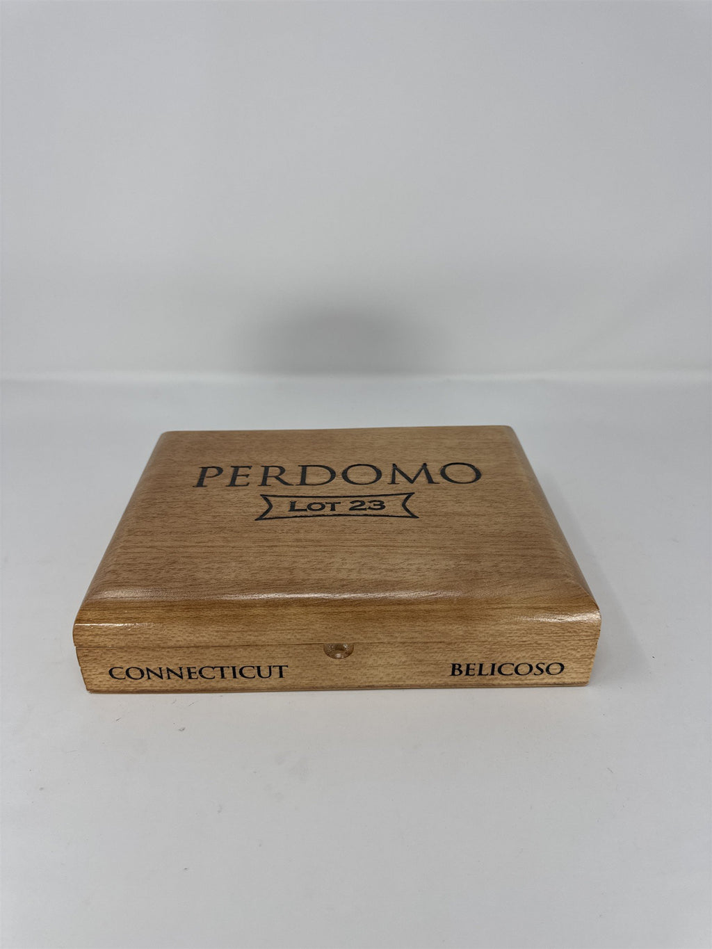 Perdomo #23 Belicoso Connecticut Cigar Box Empty Wood Nicaragua Storage Craft