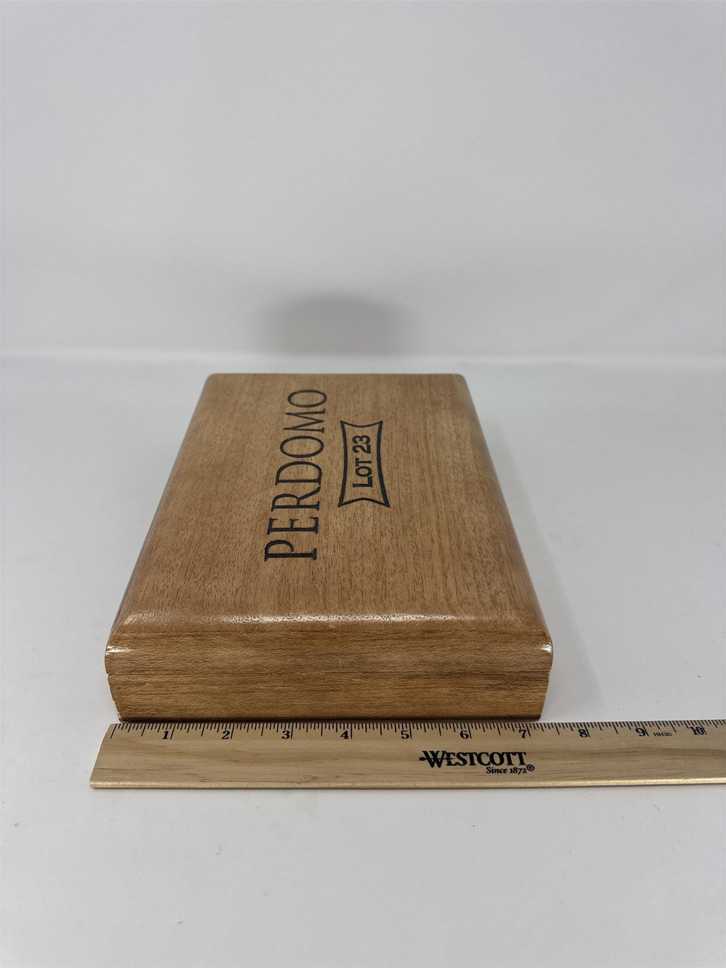 Perdomo #23 Belicoso Connecticut Cigar Box Empty Wood Nicaragua Storage Craft
