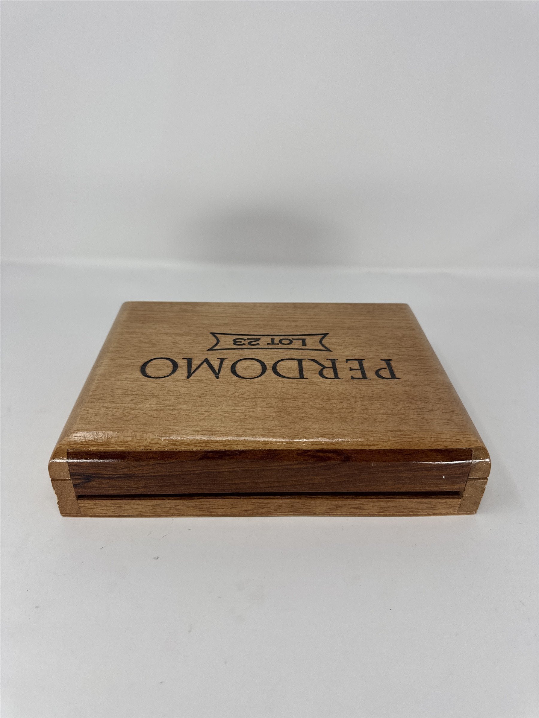 Perdomo #23 Belicoso Connecticut Cigar Box Empty Wood Nicaragua Storage Craft