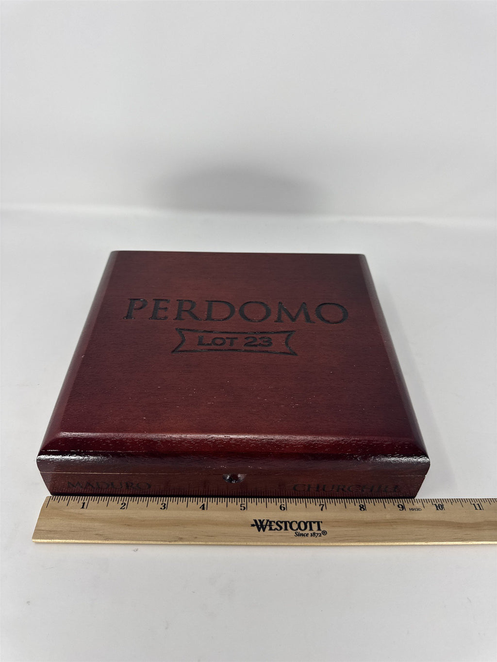 Perdomo Maduro Churchill Cigar Box Empty Wood Nicaragua DIY Storage Craft Box