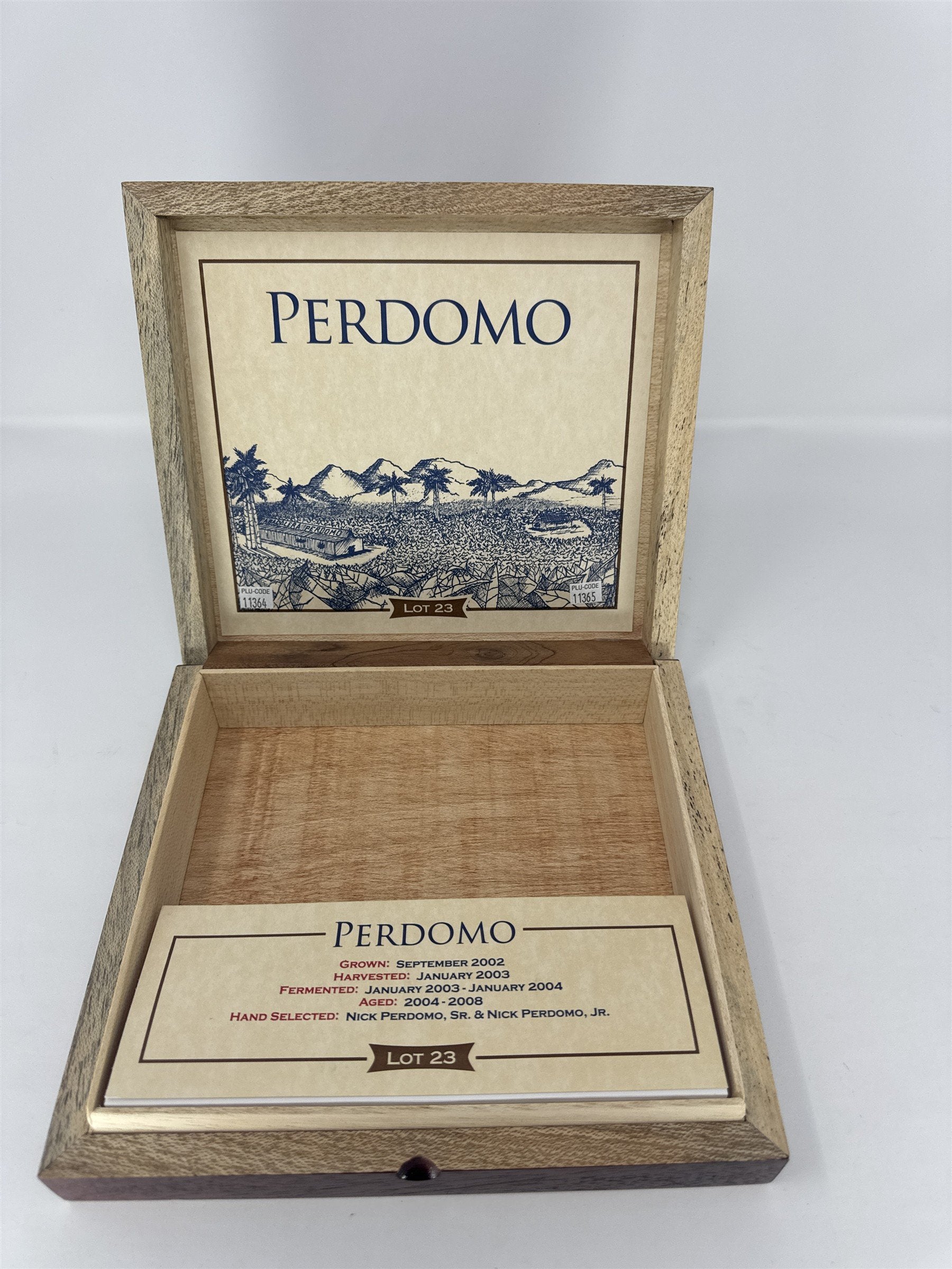 Perdomo Maduro Churchill Cigar Box Empty Wood Nicaragua DIY Storage Craft Box