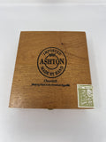 Ashton Churchill Empty Wooden Cigar Box Handmade Dominican Republic Storage Craf