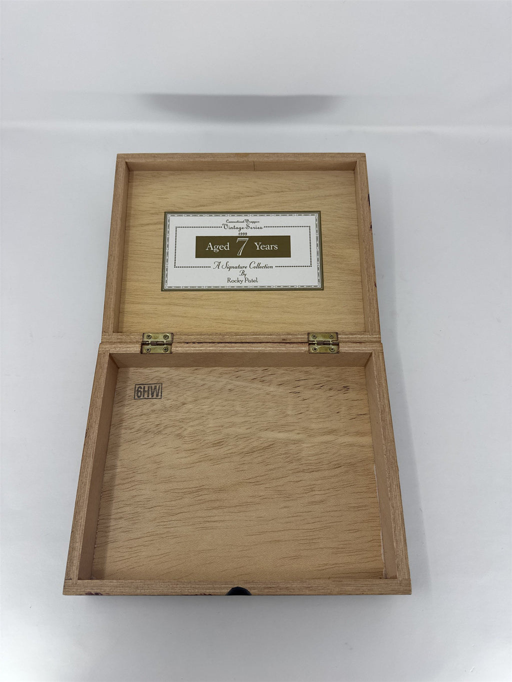 Rocky Patel Vintage Aged 7 Years Cigar Box Empty Black Wood Torpedo Series 1999