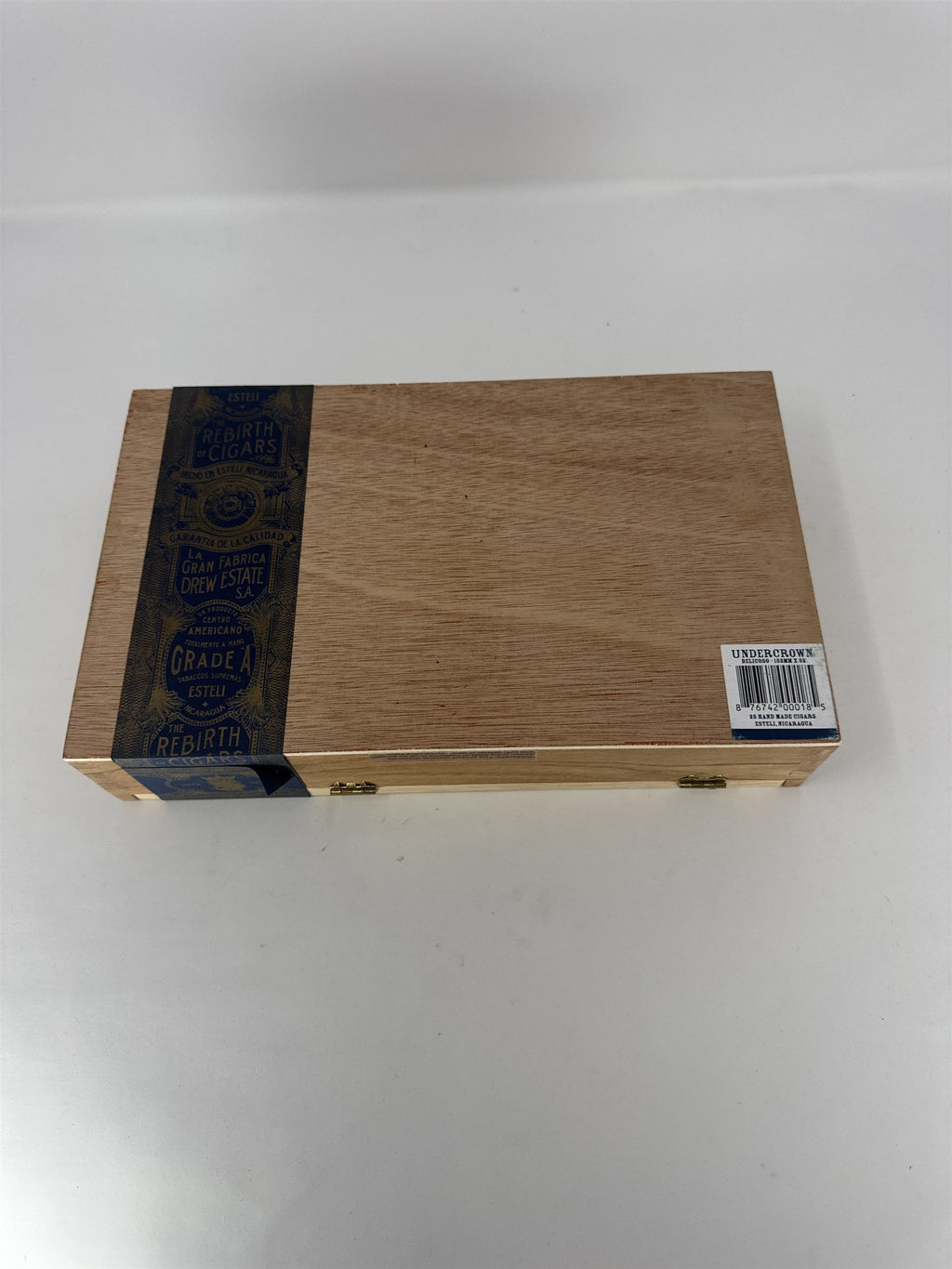 Drew Estate Undercrown Belicoso Empty Wood Cigar Box Lion Logo Storage Craft