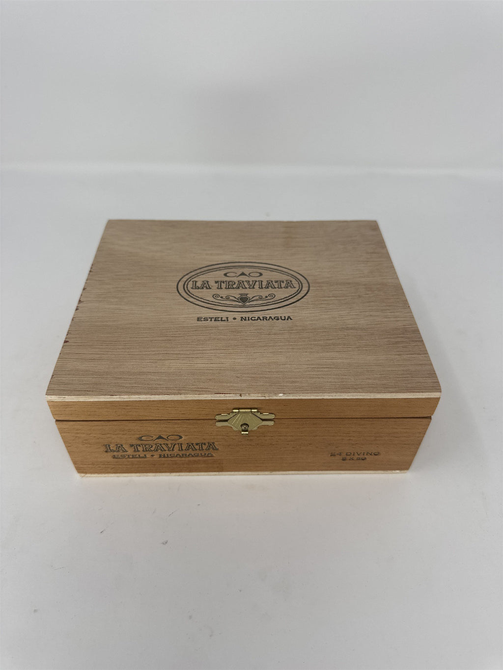 CAO La Traviata Divino Empty Wood Cigar Box 93 Rated Storage Case Decor Craft