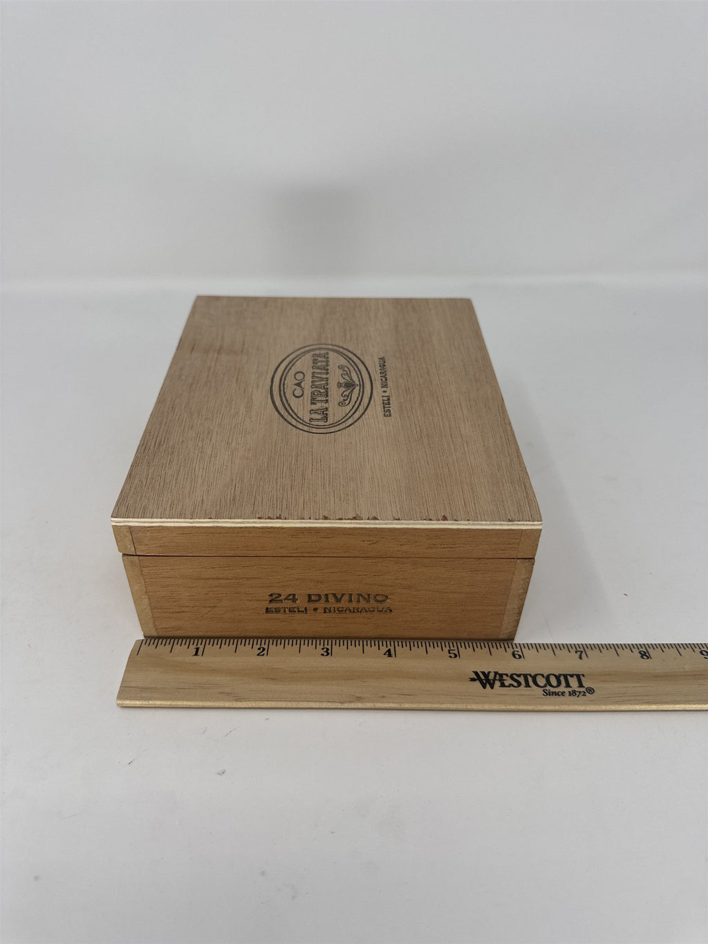 CAO La Traviata Divino Empty Wood Cigar Box 93 Rated Storage Case Decor Craft