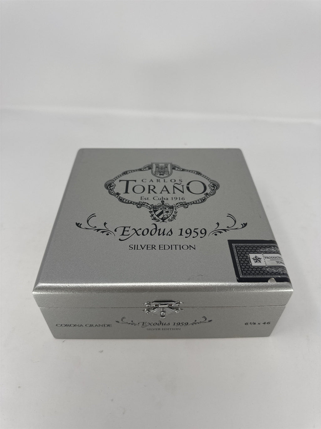 Carlos Torano Exodus 1959 Silver Edition Empty Cigar Box Wood Rated 92 Craft