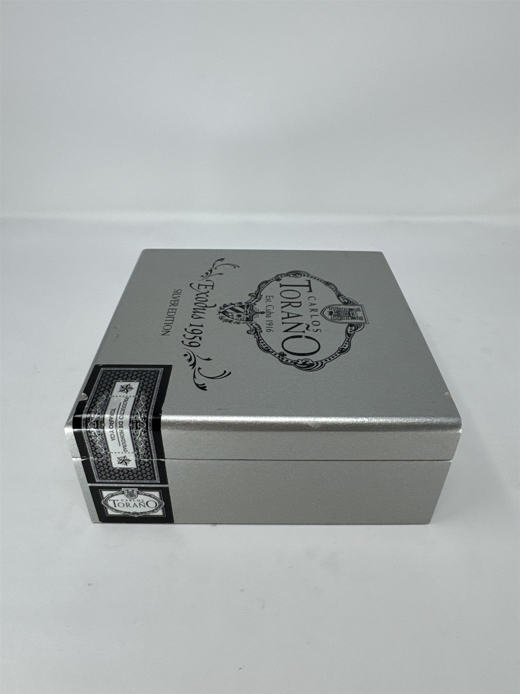 Carlos Torano Exodus 1959 Silver Edition Empty Cigar Box Wood Rated 92 Craft