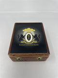 Onyx Reserve Toro Empty Wood Cigar Box Black Lacquer Top Lion Logo Storage Craft