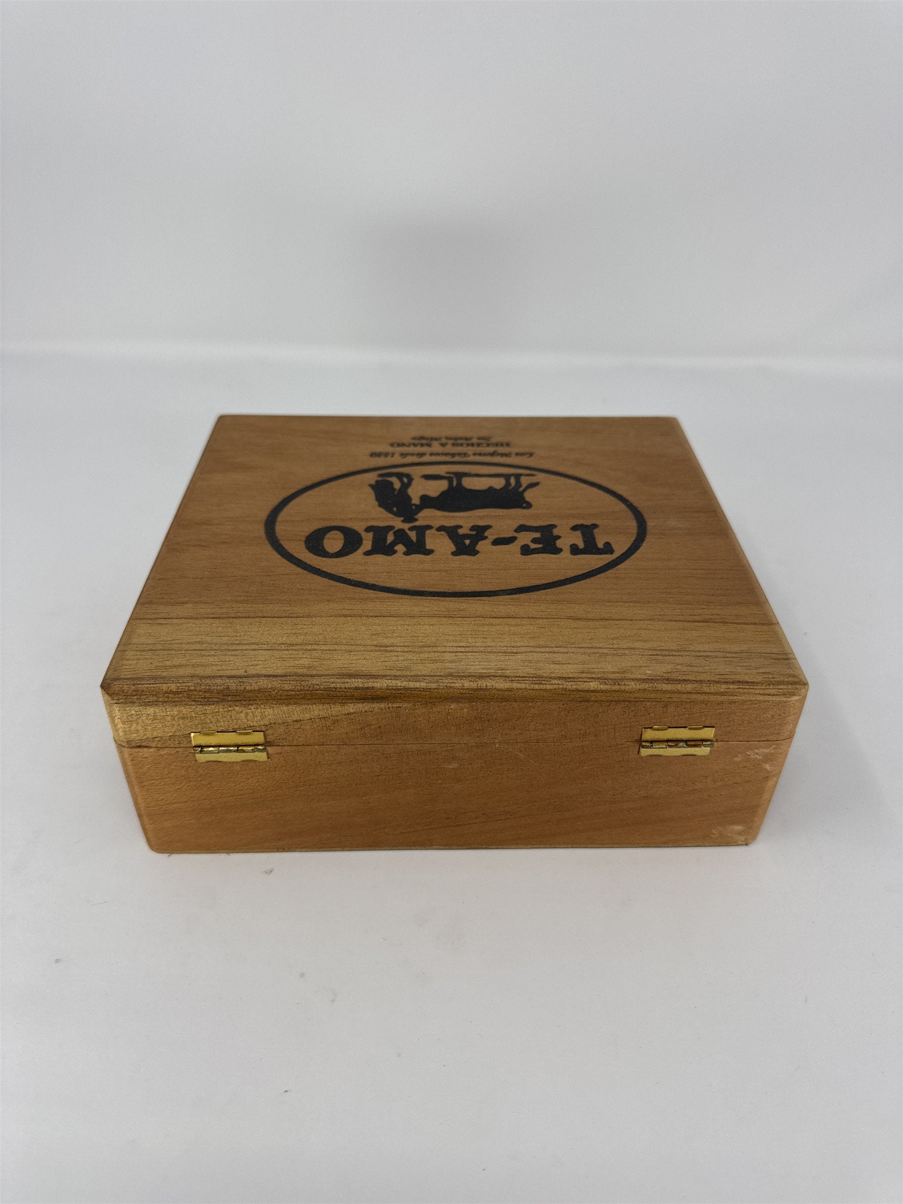 Te-Amo Toro Clasico Empty Wood Cigar Box Mexico Handmade Storage Decor Craft