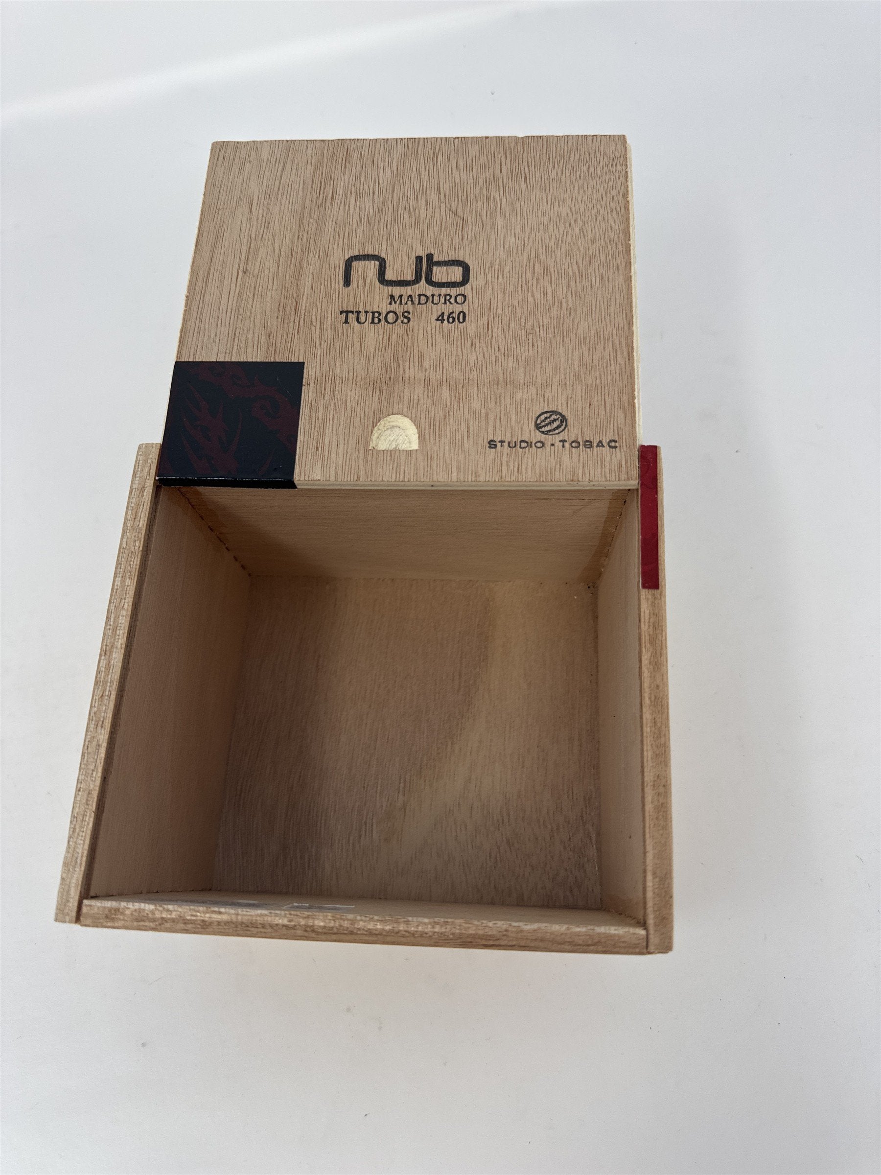 Nub Maduro Tubos 460 Empty Wood Cigar Box Oliva Nicaragua Storage Craft Decor
